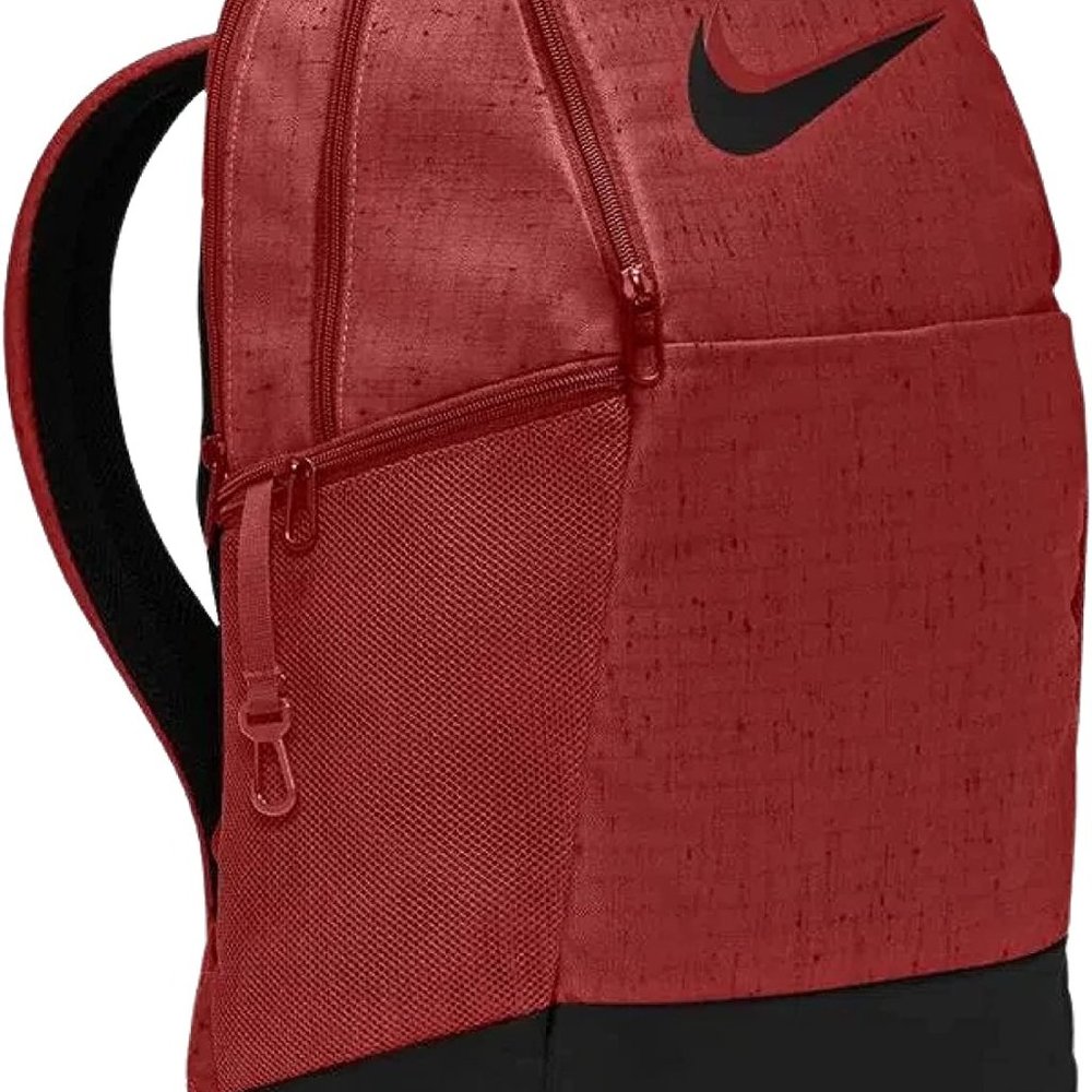 Nike Brasilia Unisex School Backpack Dark Cayenne Black DA2276-689